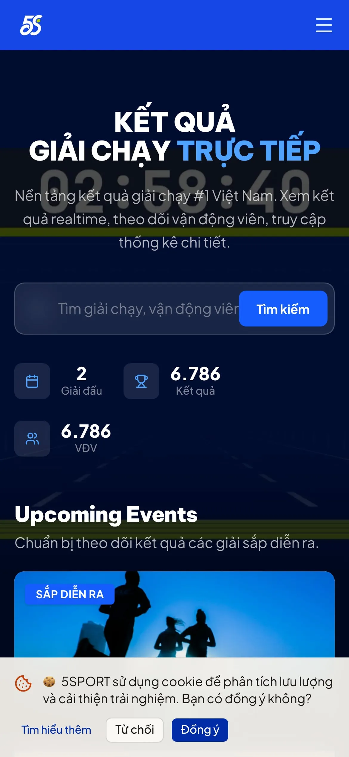 5Sport Result trên điện thoại